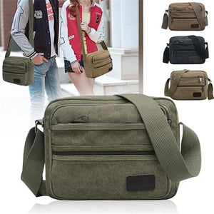 Casual Canvas Shoulder Bag Outdoor Diagonal Unisex Messenger Bag