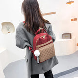 Rhombus Casual Oxford Cloth School Student Backpack