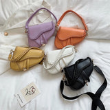 Women's Saddle Bag Crossbody Zipper Handbag