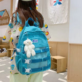 High School Students Casual Harajuku Style Schoolbag
