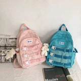 High School Students Casual Harajuku Style Schoolbag