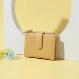 Short Wallet Women Small Purse Female PU Leather Zipper Money Bag