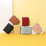 Short Wallet Women Small Purse Female PU Leather Zipper Money Bag