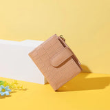 Short Wallet Women Small Purse Female PU Leather Zipper Money Bag