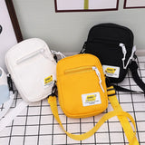 Canvas Square Bag Japanese Style Crossbody Messenger Purse