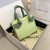 Shoulder Bag Women All-match Mini Square Handbag High Female Solid Texture
