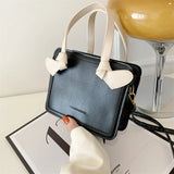 Shoulder Bag Women All-match Mini Square Handbag High Female Solid Texture