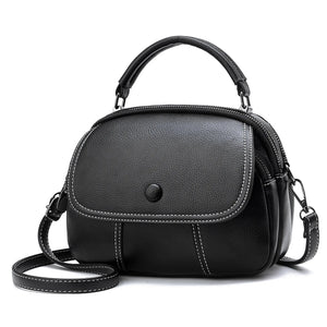 Shoulder Bag Solid PU Leather Crossbody Handbag
