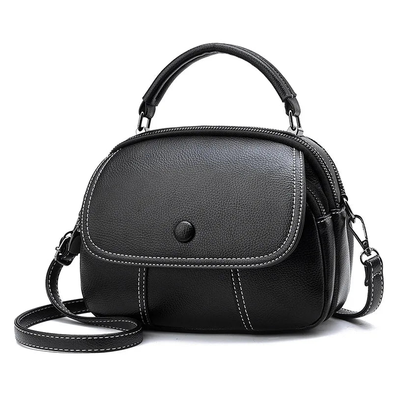 Shoulder Bag Solid PU Leather Crossbody Handbag