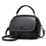 Shoulder Bag Solid PU Leather Crossbody Handbag