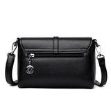 Solid PU Leather Shoulder Bag Crossbody Female Office Small Bags