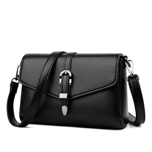 Solid PU Leather Shoulder Bag Crossbody Female Office Small Bags