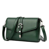 Solid PU Leather Shoulder Bag Crossbody Female Office Small Bags