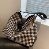 Canvas Embroidery Tote Bag for Women Large Capacity