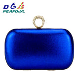 Silk Red Diamond Clutch Shoulder Chain Bridal Handbag