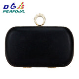 Silk Red Diamond Clutch Shoulder Chain Bridal Handbag