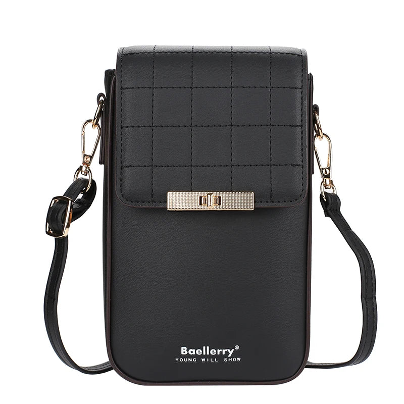 Matte Leather Crossbody Bag Mini Shoulder Messenger