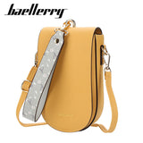 Small Crossbody Bag Women Mini PU Leather Shoulder Messenger Bag Yellow