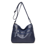 Soft Leather Multi-layer Messenger Bag for Women, Middle-aged Mother