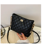 Soft Leather Shoulder Bag Chain Crossbody Large Capacity Bucket Bag