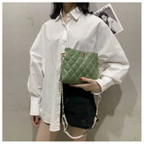 Soft Leather Shoulder Bag Chain Crossbody Large Capacity