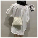 Soft Leather Shoulder Bag Chain Crossbody Large Capacity