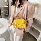 Stylish Single Shoulder Square Bag with Chain Strap