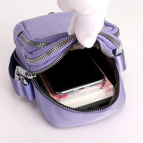 Solid Collection Crossbody Bag Lightweight Nylon Shoulder Bag