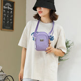 Solid Collection Crossbody Bag Lightweight Nylon Shoulder Bag