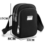 Solid Collection Crossbody Bag Lightweight Nylon Shoulder Bag
