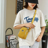 Solid Collection Crossbody Bag Lightweight Nylon Shoulder Bag
