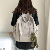 Waterproof Nylon Backpack for Teenage Girl Shoulder Travel Bag School