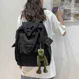 Waterproof Nylon Backpack for Teenage Girl Shoulder Travel Bag School