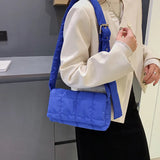 Quilted Nylon Shoulder Bag Crossbody Handbag