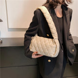Quilted Nylon Crossbody Handbag Shoulder Bag