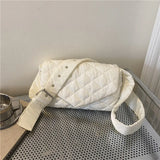 Quilted Shoulder Bag Winter Crossbody Handbag B546