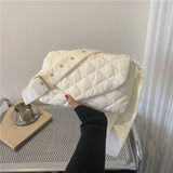 Quilted Shoulder Bag Winter Crossbody Handbag B546
