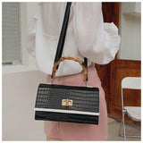 Stone Pattern Small Square Bag for Girls