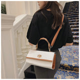 Stone Pattern Small Square Bag for Girls