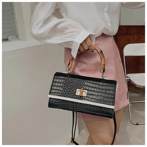 Stone Pattern Small Square Bag for Girls