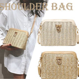 Straw Crossbody Bag Boho Woven Summer Beach Shoulder Handbag