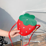Strawberry Crossbody Bag Mini Purse Handle Gift Kids Girls