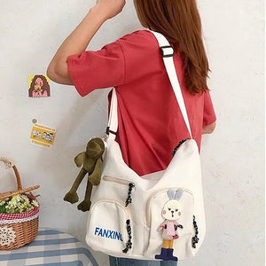 Japanese Harajuku Canvas Bag One-shoulder Messenger