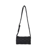 Soft Woman Shoulder Bag Nylon Plaid Square Crossbody Bags