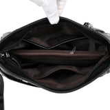 Women High Capacity Handbags Multi-pocket Shoulder Bags Soft PU Leather