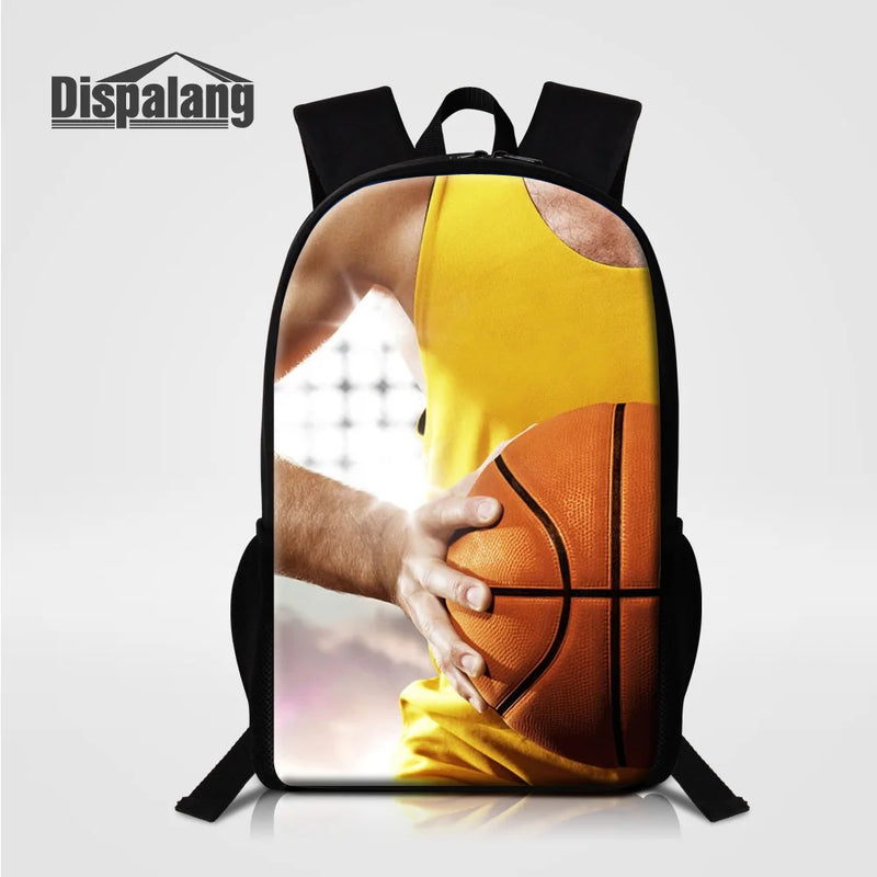 Football Boy School Backpack 16 Inch Big Bookbag
