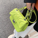 Summer Small Bag Women's Chain Messenger Bag One Shoulder Square Bag