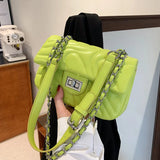 Summer Small Bag Women's Chain Messenger Bag One Shoulder Square Bag