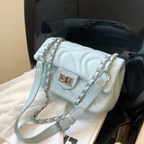 Summer Small Bag Women's Chain Messenger Bag One Shoulder Square Bag