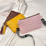 Tassel Small Messenger Bag Embroidered Female Shoulder Crossbody Bag